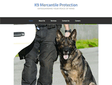 Tablet Screenshot of k9mercantileprotection.com